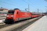 DB 101 075-0 mit IC 640 (nach Salzburg), Wien Westbf., 23.03.2003  