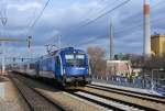 1216 236 ein Railjet der CD auf dem Weg in den neuen Wiener HBF bei der Durchfahrt von Wien-Haidestr.am 2.2.2015