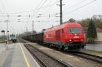 BB 2016 021-4 mit Leerwagenzug fr Zuckerrben, Mistelbach, 31.10.2004