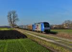 2016 922 mit einem Petrolkokszug am 14.12.2015 bei Altötting.