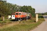 RBAHN 2050.09 am 15.September 2019 mit dem SR 17287 (Groß Schweinbarth - Gänserndorf) in der Haltestelle Raggendorf.