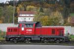 2068 043 steht am 6.11.2014 in Kapfenberg und wartet auf neue Verschubarbeiten.