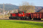 Kurz vor Schwarzach mit ihrem kurzen Zug am 9.11.16: 2086-009-6