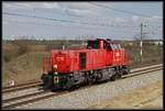 2070 084 ist am 21.03.2018 als Lokzug bei Helmahof unterwegs.