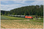 2143 70 vom Verein Neue Landesbahn mit dem Reblausexpress 16972 von Retz nach Drosendorf am 3.6.2018 beim Anglerparadies Hessendorf.