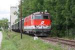 2143 073-1 mit SREX 16011  Reblaus-Express  am 31.Juli 2010 nahe der Hst.