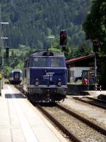 SVG 2143.18 rangiert am 26.07.13 in Oberstdorf Bhf 