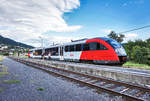 5022 021-7  Stadt Wolfsberg  hält als S4 4826 (Hermagor - Villach Hbf) im Bahnhof Nötsch.