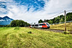 5022 032-4 fährt als S4 4812 (Hermagor - Villach Hbf), bei Nötsch vorüber.