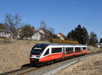 Der 5022 033 war zum Mittag des 12. März 2022 als S 3 von Fehring nach Graz Hauptbahnhof unterwegs und wurde von mir kurz vor der Haltestelle Hart bei Graz fotografiert.