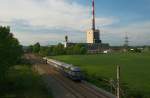 5145.011 unterwegs als Nostalgiesonderverkehr von Ernstbrunn nach Wien Sdbahnhof (Ostseite) am 10.05.2009 zwischen Korneuburg und Bisamberg.