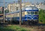 Nachschu auf Dieseltriebwagen 5145.14 + 5145.01  Blauer Blitz  als Sdzg. E 16193 von Wien Sd nach Koper, fotografiert am 21.05.2009 kurz vor Wien Atzgersdorf.