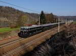 Die 1010 015 mit einem Sonderzug am 08.04.2018 unterwegs bei Wernstein.