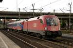 ÖBB 1016 034 mit HKX in Hamburg Harburg, am 02.09.2017.