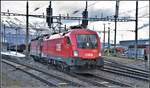 1016 006 und 1144 046 Tandem in Buchs SG.