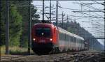 1016.012 brachte am 24.07.13 den OIC 531 von Wien Matzleinsdorf (Autoreisezuganlage) nach Lienz in Osttirol.