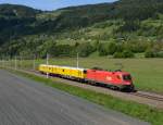 Die 1016 025 war am 10.05.2014 mit einem Plasser und Theurer Messobjekt als 97661 von Selzthal nach Knittelfeld unterwegs, und wurde von mir bei Trieben fotografiert.