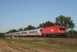 BB 1016 002 mit IC 2191 (Westerland [Sylt]–Frankfurt [Main] Hbf) am 01.10.2011 zwischen Bad Bevensen und Uelzen