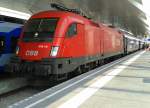 1016 031-7 mit IC 640 (Wien Westbahnhof - Salzburg Hbf) am 18.8.2015 in Salzburg Hbf.