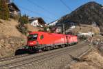 1116 131  Klaus  und 1016 031 fahren als Lokzug in Richtung Innsbruck, aufgenommen am 19.