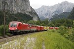 1016 007 + 1142 707 mit Erzzug in Gesäuse Eingang am 21.06.2016.