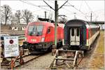 Von wegen DB AG, es stehen nur ÖBB und SBB Fahrzeuge auf den Abstellgeleisen von Lindau Hbf.