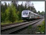 Railjet Silber 1016 034-9 Wifi Karriere-Express fotografiert in der Nhe von Zeltweg 6.5.2007