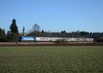 1016 023 mit IC 2082  Knigssee  nach Hamburg am 14.12.2013 bei Eglharting.