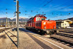 1020 018-6 am 10.12.2016 beim Stürzen im Bahnhof Spittal-Millstättersee.