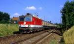 1044 217-6 - Kirchseeon - 22.07.1991 - D 280, Innsbruck-München    Am 22.Juli 1991 hat 1044 217-6 mit D 280 soeben Kirchseeon erreicht.