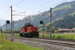 1063 045-7 mit einem Lokzug in die Richtung Kitzbhel bei Brixen im Thale am 22-7-2013.