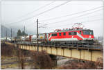 1110.015 fährt mit dem Wenzel Zug 43933 von Neuss nach Graz Kalsdorf. 
St Michael in der Obersteiermark 01_2018