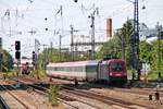 Nachschuss am 25.08.2015 auf die 1116 134, welche an diesem Tag zusammen mit der 1116 137 an der Zugspitze den EC 112 (Klagenfurt Hbf - Frankfurt (Main) Hbf) durch München Heimeranplatz gen