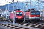 ÖBB 1116 150 und 1144 112 am 13.05.2017 in Graz Hbf