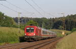 1116 273 mit dem IC 1186/RE 51186 (Singen(Htw)-Stuttgart Hbf) bei Eutingen 28.5.18