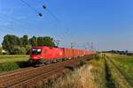 1116 043 mit DGS 40620 am 21.08.2018 bei Plattling. 