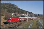 1116 151 mit Güterzug in St.Georgen am Längsee am 18.12.2018.