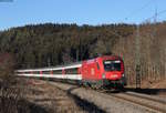 1116 098 mit dem IC 187/RE 50187 (Stuttgart Hbf-Zürich HB/Singen(Htw)) bei Neufra 26.12.18