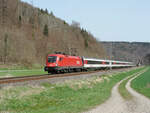 Grünholz - 13. April 2022 : ÖBB 1116 190 am IC 185 von Stuttgart nach Zürich.