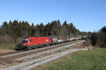1116 099 am 16. Januar 2023 unterwegs nach München bei Sossau im Chiemgau.