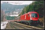 1116.085 mit IC534 in Klamm - Schottwien am 13.03.2004.