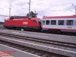 1116 197-3 rollt mit ihrem EC 160 in den Grenzbahnhof Buchs SG ein
13.03.08