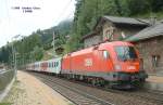 Regionalzug Brenner - Innsbruck mit Lok 1116 175 hlt am 31.08.2004 in der Haltestelle Gries.
