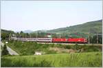 1116 273+278 befahren mit BB EC 662 auf der Fahrt nach Bregenz die Drrwiener Kurve.