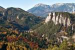 Whrend sich unten im Tal die Nebelsuppe breit gemacht hatte, konnte man am Semmering einen wunderbaren Ausblick in die herbstliche Landschaft genieen.