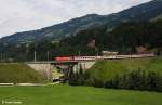 BB 1116 082-9 vor OIC 542 Wien - Innsbruck, KBS 201 Saalfelden - Innsbruck, fotografiert bei Hopfgarten am 19.07.2012 