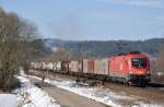 1116 262 (A-BB 91 81 1116 262-5) mit KLV-Zug am 02.03.2013 bei Plling