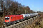 Fast die Uhr kann man nach dem samstäglich verkehrende Kesselwagenzug von München nach Koper stellen.