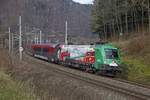 1116 159 mit Railjet zwischen Bruck an der Mur und Pernegg am 22.11.2017.