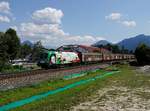 Die 1116 159  mit einem Güterzug am 16.06.2018 unterwegs bei Raubling.